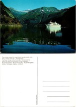 Norway Møre og Romsdal Geirangerfjord Royal Viking Cruise Lines Vintage Postcard - £7.36 GBP