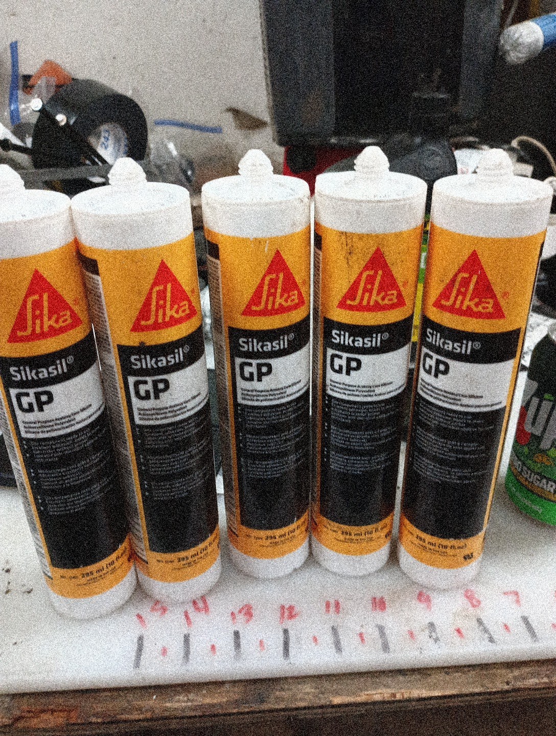 5 Pk, Sika Sikasil GP General Purpose Acetoxy Cure Silicone Clear Exp 12... - $29.69
