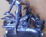 Seduction Rages Dragon Motorcycle Julie Bell Black Resin Ashtray Trinket... - $22.55