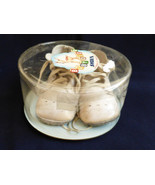 VTG Baby Deer Shoes w laces White Leather with original box by Trimfoot USA - £27.78 GBP