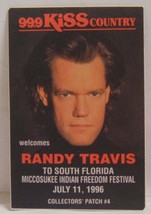 RANDY TRAVIS - VINTAGE ORIGINAL CONCERT TOUR CLOTH BACKSTAGE PASS - £7.98 GBP
