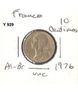 France 10 Centimes, 1976, aluminum-bronze, KM 929 - €1,17 EUR