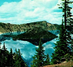 Crater Lake National Park OR Cloud Reflections UNP Vtg Chrome Postcard - £3.02 GBP