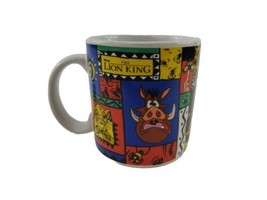 Vintage Disney The Lion King Ceramic Coffee Mug Simba Timon &amp; Pumba Clas... - $16.24