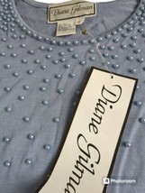 Diane Gilman Silk Cotton Blend Pearl Embellished  RETRO Top-Shoulder Pads 1X.    - £20.34 GBP