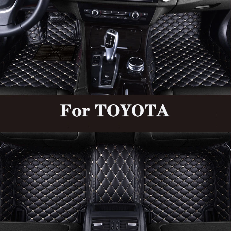 Full Surround Custom Leather Car Floor Mat For TOYOTA Previa Tundra Vios - £71.12 GBP+
