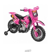 6V Motorcycle Ride-On Pink 2 MPH 40 Min Run Time Horn 32.1&quot;Lx13&quot;Dx20.7&quot;H - £126.54 GBP