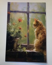 Cat Kittens Oil Painting Retro Style Postcard Wall Decor - £3.15 GBP