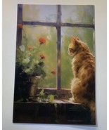Cat Kittens Oil Painting Retro Style Postcard Wall Decor - £3.08 GBP