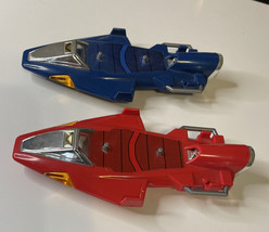 Power Rangers In Space Red And Blue Galaxy Gliders Vehicle Toy 1997 Bandai - £23.60 GBP
