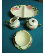 FRANCISCAN DESERT ROSE SET OF 20 PCS CUP SAUCERS TRAYS SUGAR AND CREAMER... - $270.80 CAD