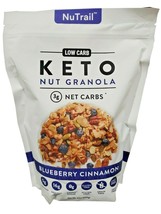  NUTRAIL KETO BLUEBERRY NUT GRANOLA HEALTHY BREAKFAST CEREAL LOW CARB SN... - $16.70