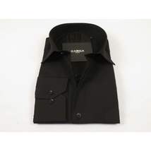Men's Shirt Hankie CASILA Turkey Cotton Blend Long Sleeves 501460-02 Solid Black image 3