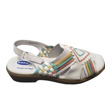 Dr Scholls Womens Huarache White Leather Woven Aztec Santa Fe Strappy Sa... - £35.85 GBP