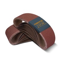 4 X 24 Inch Sanding Belts | Aluminum Oxide Sanding Belt Assortment, 3 Ea... - $33.99