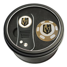 Las Vegas Golden Knights Switchfix Divot Tool w/ Marker Poker Chip Gift Tin - £19.46 GBP