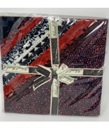 Island Batik Heart to Heart Black, Red, White Batik Cotton 10&quot; Squares, NIP - $676.57 MXN