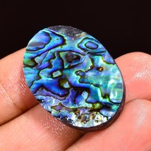 Abalone Shell Oval Shape Cabochon Loose Gemstone For Making Jewelry 33 Ct. 29X20 - $20.63