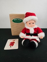 Anne Geddes Baby Santa Doll 9” Christmas Doll Brand New W Box &amp; Paperwork - £19.57 GBP