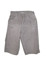 Vintage Sears Shorts Womens S 24 Grey Cut Off Capri Denim Gripper Zipper... - £21.21 GBP