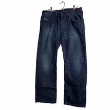 Diesel Mens Dark Wash Jeans Busky 008FC Wash Stretch Size 34/30 Button Fly - £32.99 GBP