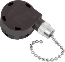 Ze-268S5 Speed Control Switch (Nickel Chain), 4 Speed, 5 Wire Pull Chain Switch, - £21.20 GBP