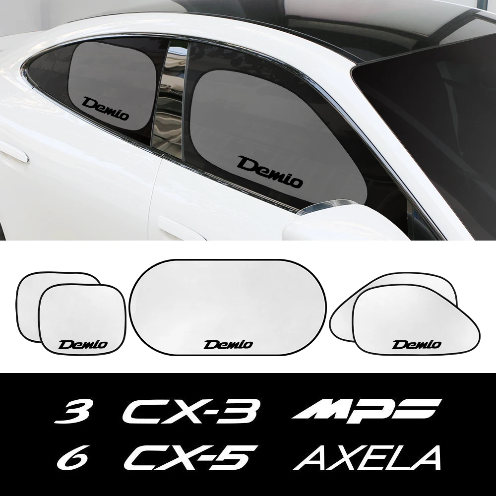 5PCS Car Side Back Window Sunshade Cover For Mazda Demio CX-5 Axela 3 MPS CX-3 6 - £13.18 GBP+