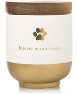 Pet Ceramic Forever in Our Hearts Urn, Pet Memorial, Dog or Cat Keepsake... - £22.52 GBP