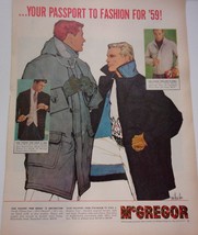 McGregor Passport to Fashion Men’s Clothing Magazine Print Ad 1959 - $8.99