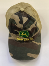 John Deere Mesh Back Trucker Baseball Cap - Camo - Embroidered Logo - $14.84