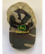 John Deere Mesh Back Trucker Baseball Cap - Camo - Embroidered Logo - £11.67 GBP