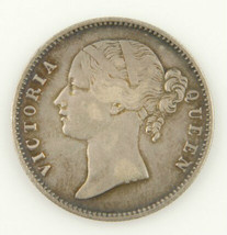 1840 VICTORIA INDIA RUPEE SILVER HIGH GRADE COIN XF INDIAN FOREIGN COIN - £81.12 GBP