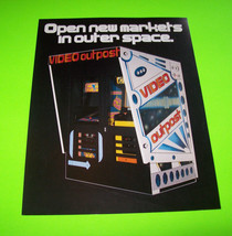 Video Game Outpost Arcade FLYER Original 1980s Paper Art Promo Sheet Ori... - $38.00