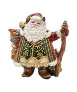 Fitz &amp; Floyd Jolly Ole St Nick Teapot &amp; Lid 9 1/2&quot; VTG Santa Claus Earth... - $79.95