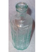Moses Atwood Antique Embossed Aqua Jaundice Bitters Medicine Cork Top Bo... - $373.97 MXN