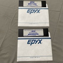 Epyx Sub Battle &amp; World Games 1986 5.25 floppy - $9.44