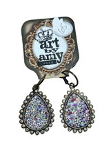 Art By Amy Labbe crystal teardrop earrings in Bronze Multi - size One Size - £68.02 GBP