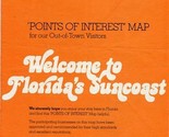 Welcome to Florida&#39;s Suncoast Map 1976 Walt Disney World Eastern Airline... - £14.46 GBP