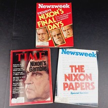 Vintage 1970&#39;s Time Newsweek Magazines Richard Nixon Presidential Drama Lot of 3 - £14.92 GBP