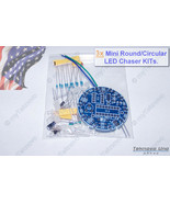 3x Mini ROUND White LED Sequencer Chaser Follower Scroller DIY KIT NE555... - $13.58