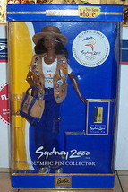 2000 Sydney AA African American Olympic Pin Collector Barbie RARE HTF NIB NRFP - £38.16 GBP