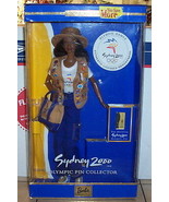 2000 Sydney AA African American Olympic Pin Collector Barbie RARE HTF NI... - £37.39 GBP