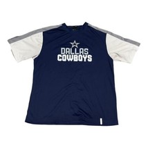 Reebok Dallas Cowboys Blue Tshirt Large Stripe NFL Sleeve Retro Y2K Vintage - £17.71 GBP