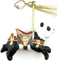 Lenox Carousel Ornament Panda Bear Christmas Porcelain Vintage 1989 - £24.89 GBP