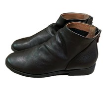 Gentle Souls by Kenneth Cole Black Leather Emma Zip Bootie Shoe Womens Size 8 - £38.44 GBP