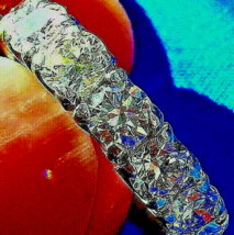Earth mined European Diamond Deco Band Vintage Eternity Anniversary Ring Size 7 - £12,426.67 GBP