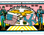 Guerra Civile Centennial Giorno Glo Imprint Art Autoadesivi Adesivo Post... - $18.15