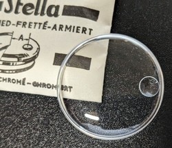 NOS Stella Round Armored Watch Crystal WRAD Calendar Window Chrome Tensi... - £11.76 GBP