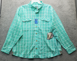 Mojo Casual Shirt Mens Size 2XL Multi Plaid Wrinkle Resistant UPF 30 But... - $27.76