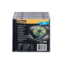 Fellowes Cd Jewel Case - Black (Pack of 10)  - $24.00